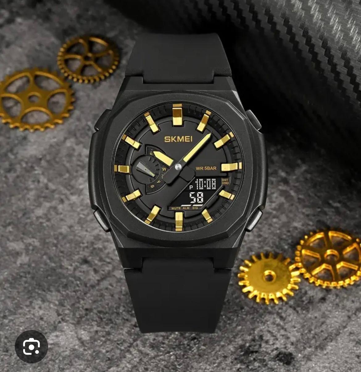 Skmei – 2091 – Digital Analog – Black/Gold-Black