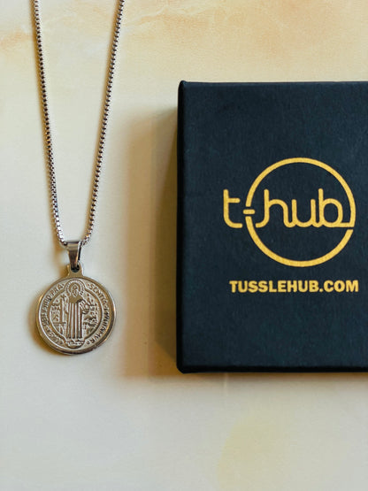 Minimal Silver Coin Pendant
