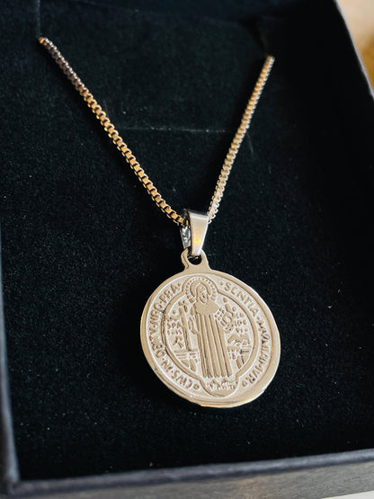 Minimal Silver Coin Pendant