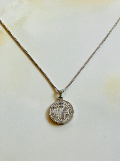 Minimal Silver Coin Pendant