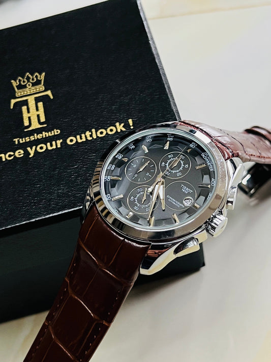 Brown Black Tissot 1853 Special Edition Chronograph Watch