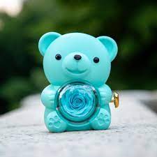 925 Blue Topaz Heart Ring (100% Pure Chandi )